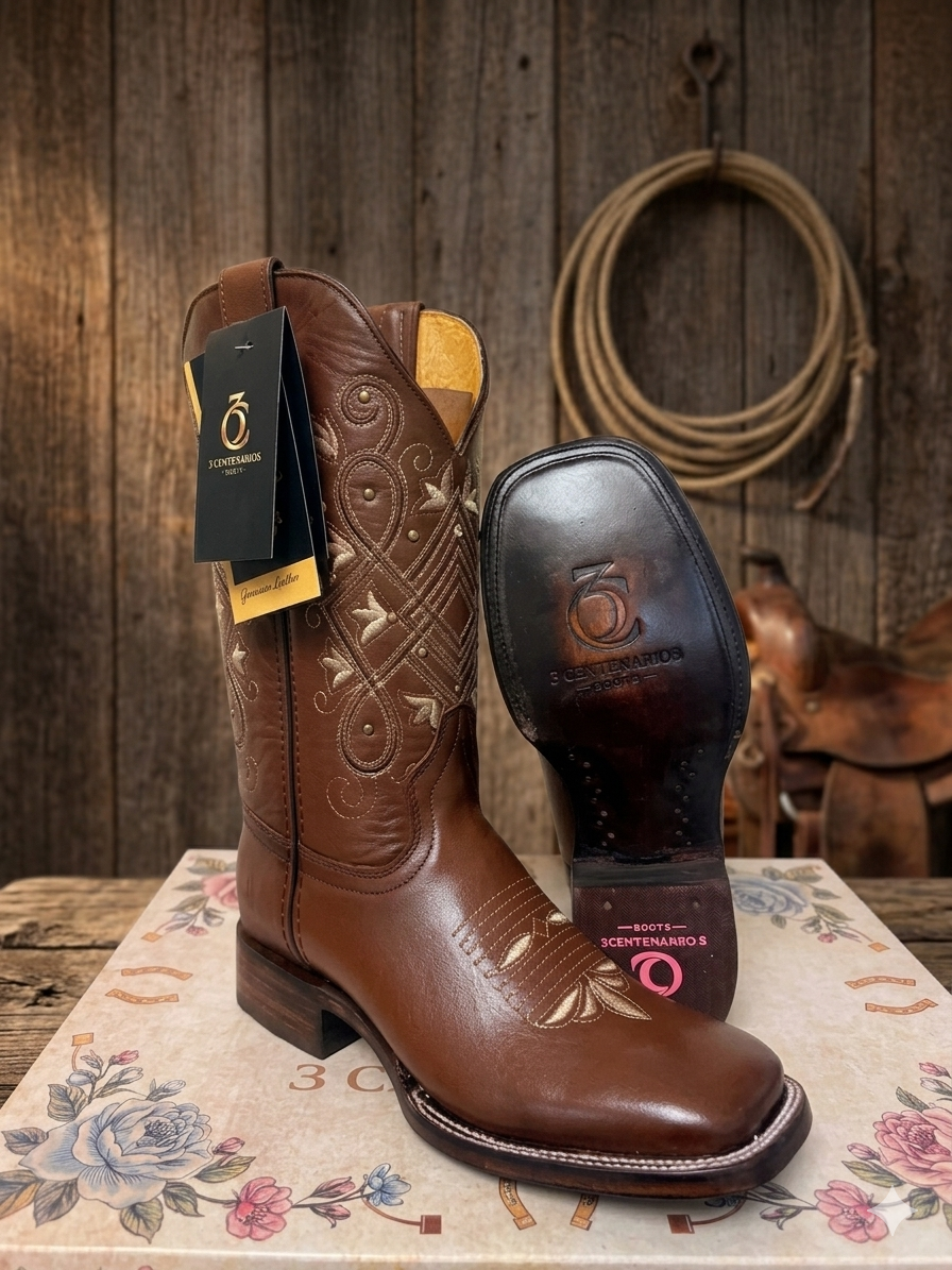 bota texana 4007 Napa/Café