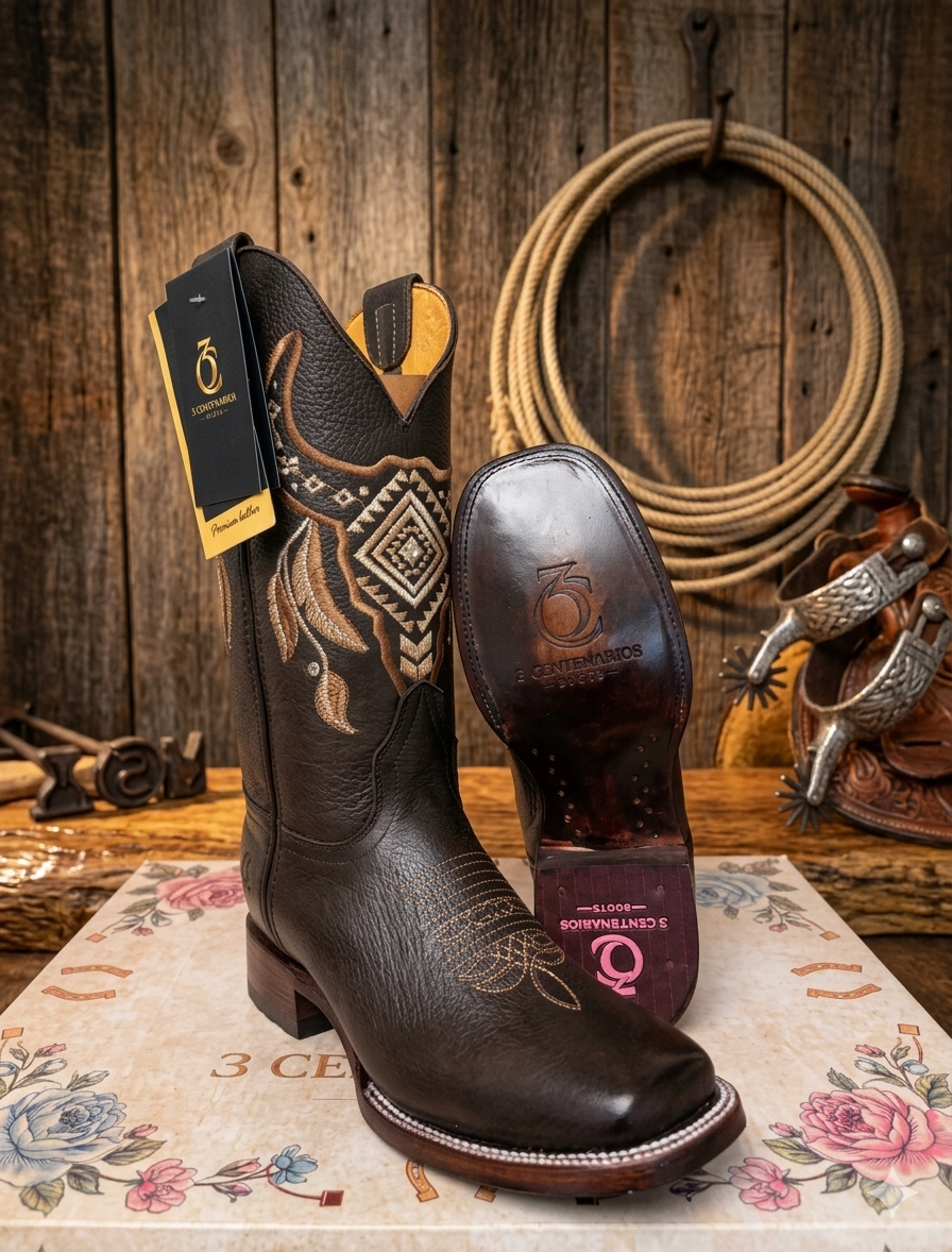 Bota rodeo 7612-CR Café